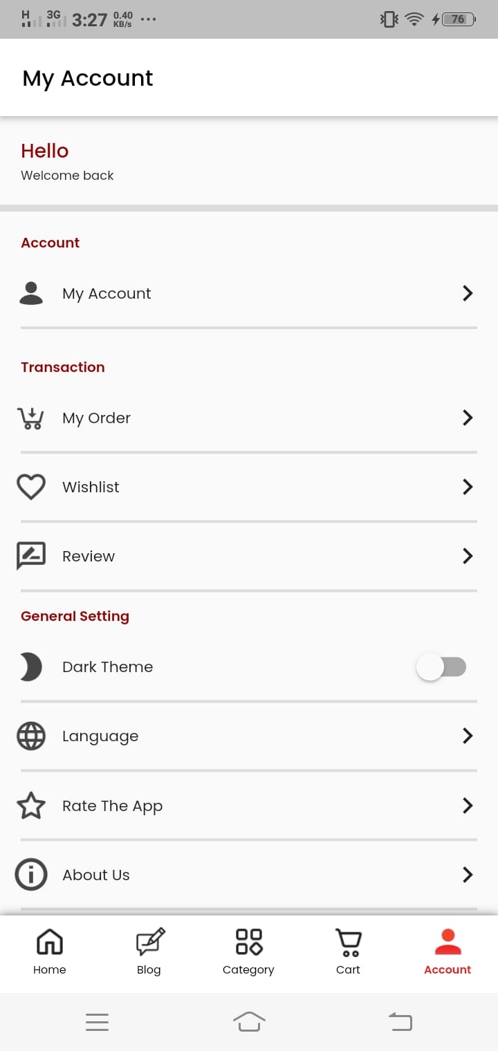 App Screen