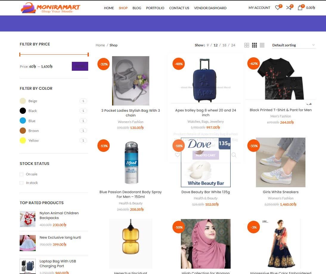 🛍️ "MoniraMart – Your ultimate shopping destination!"