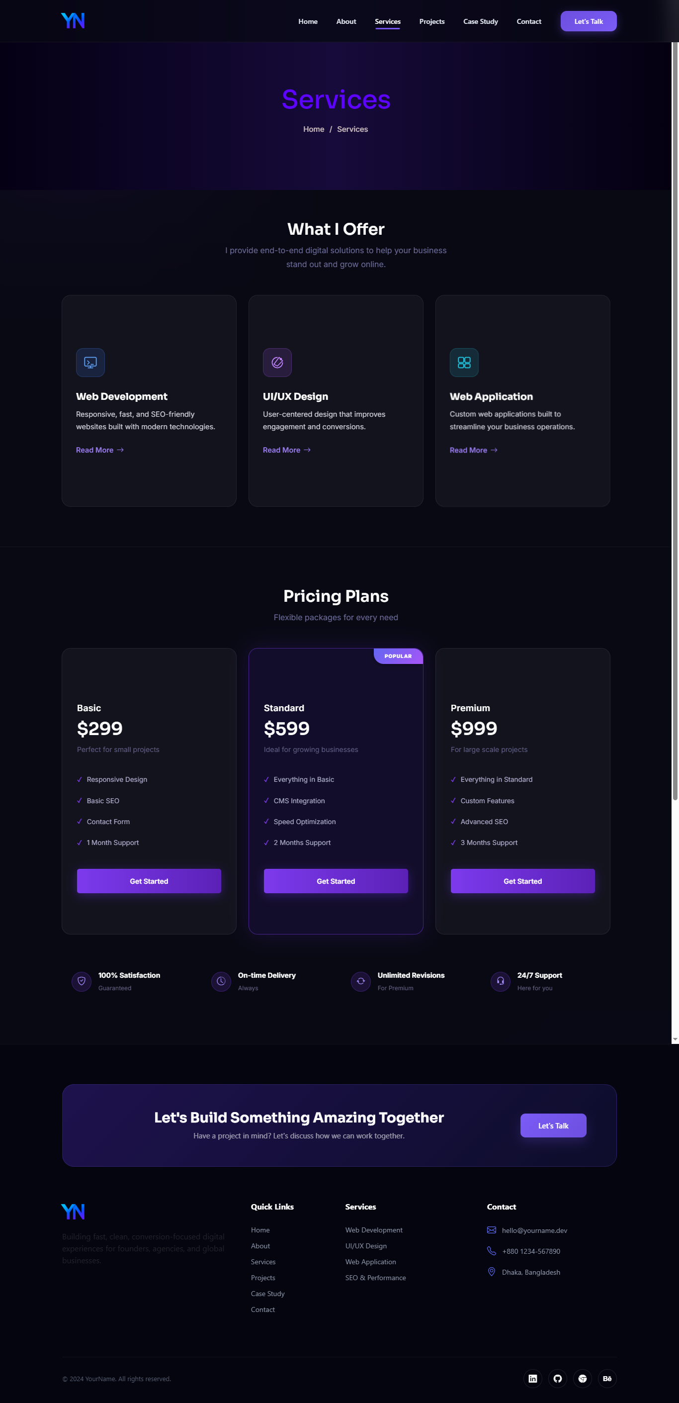 Agency Portfolio Website