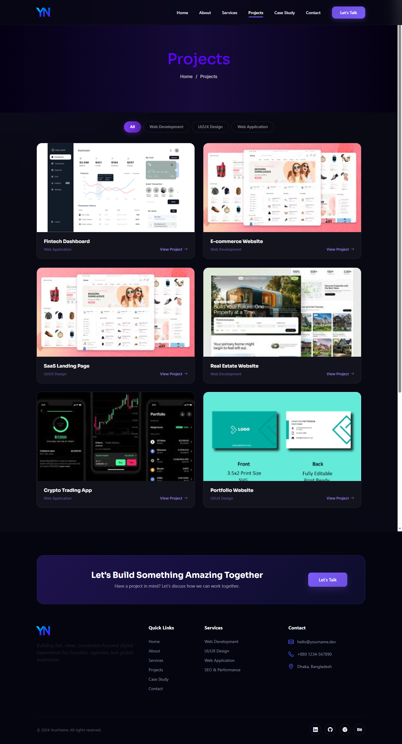 Agency Portfolio Website
