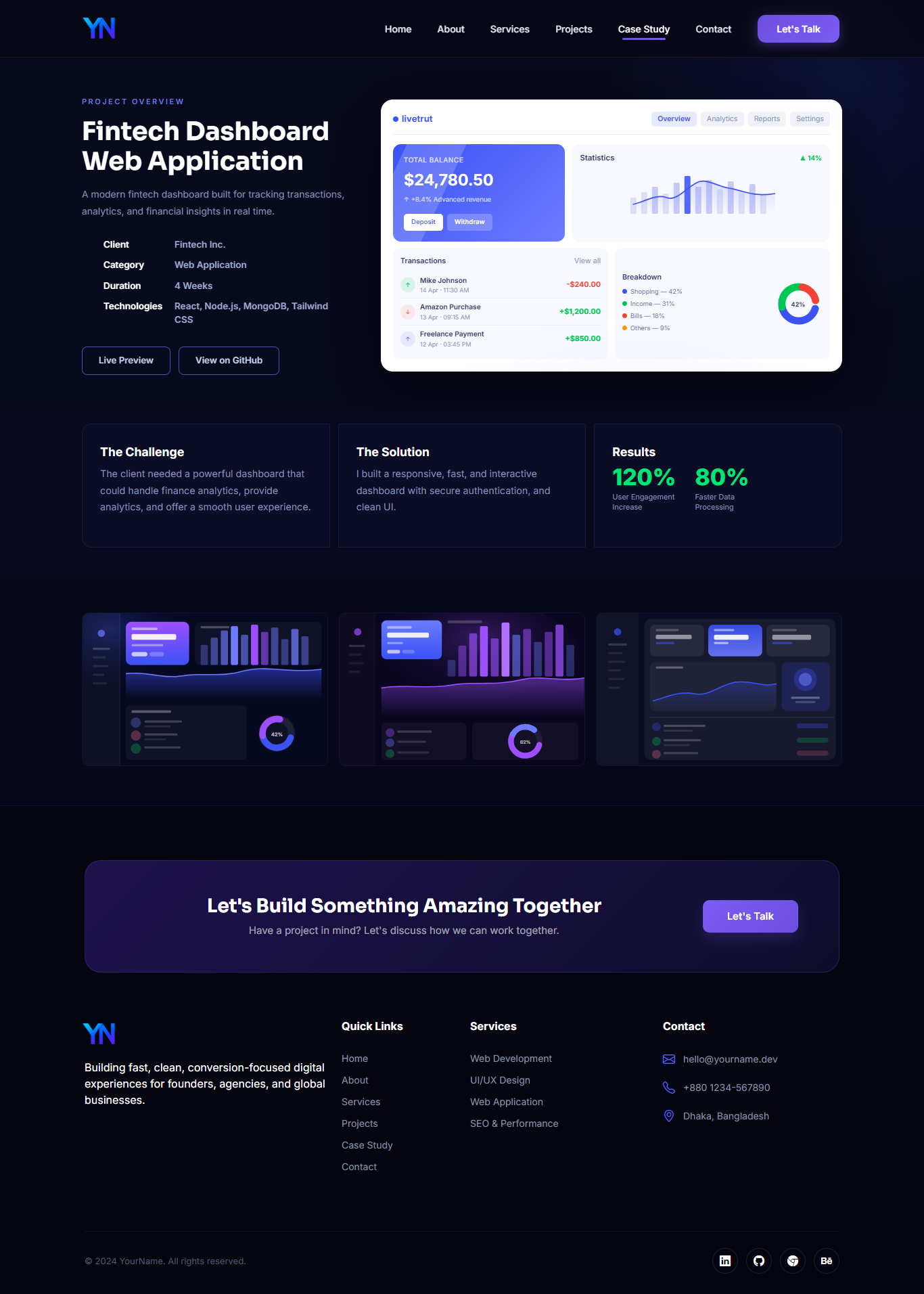 Agency Portfolio Website