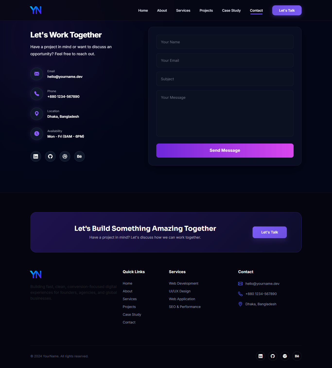 Agency Portfolio Website